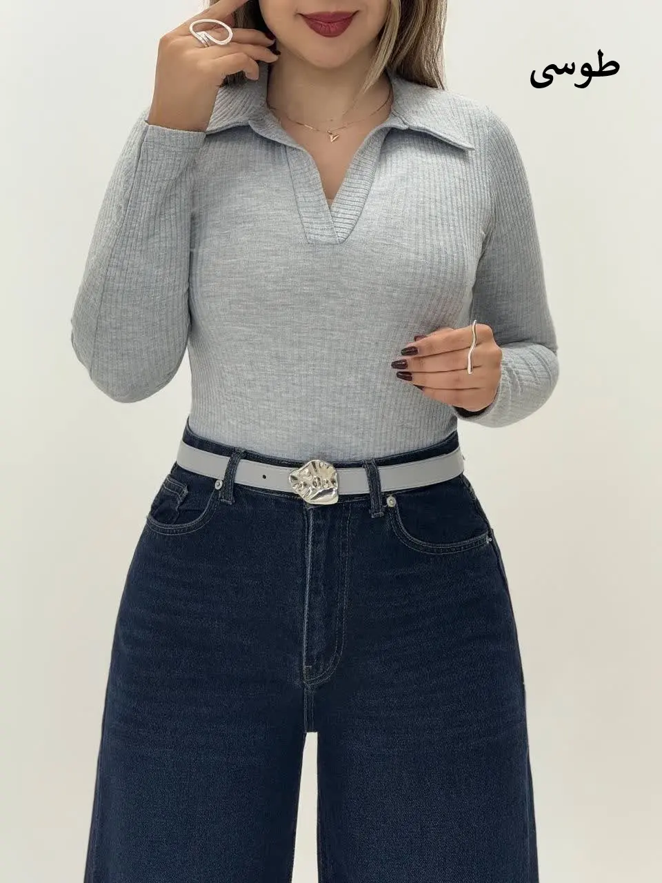 3677-بادی یقه دار کد 10203